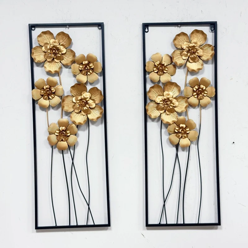 Künstlerische florale Wandmetalldekoration Karnz