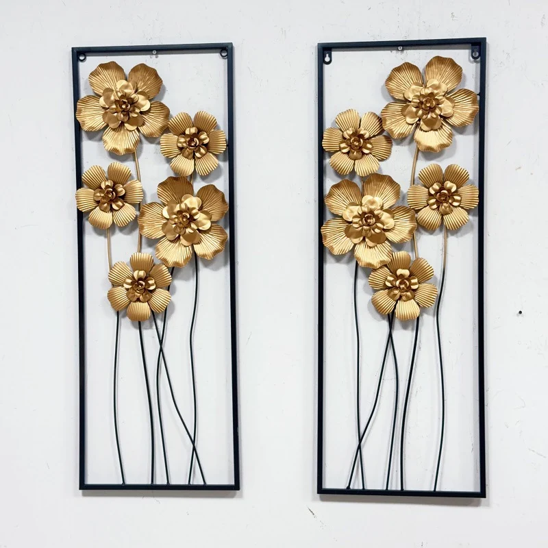 Künstlerische florale Wandmetalldekoration Karnz