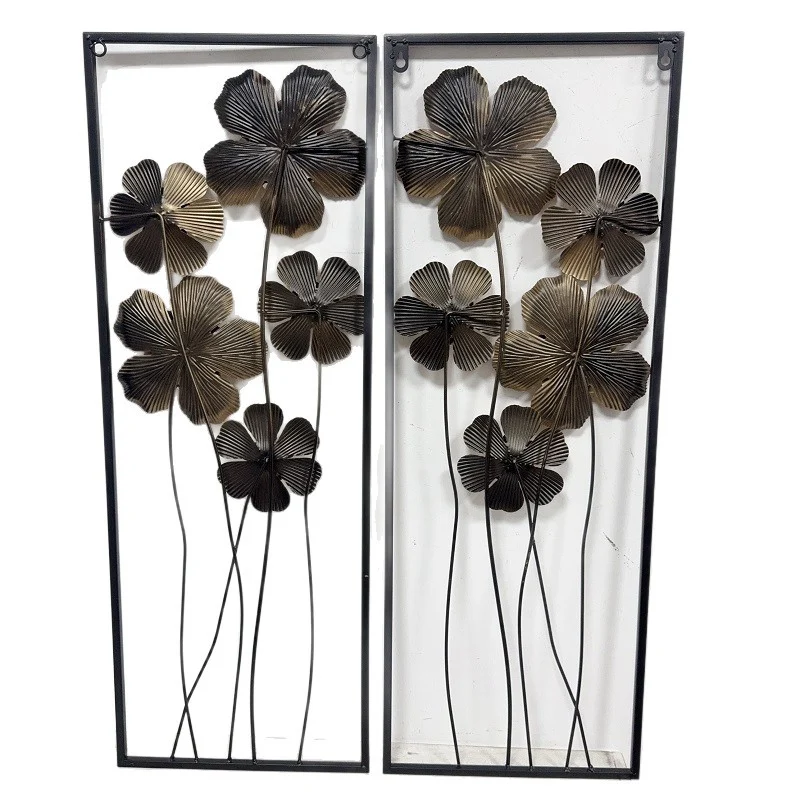 Künstlerische florale Wandmetalldekoration Karnz