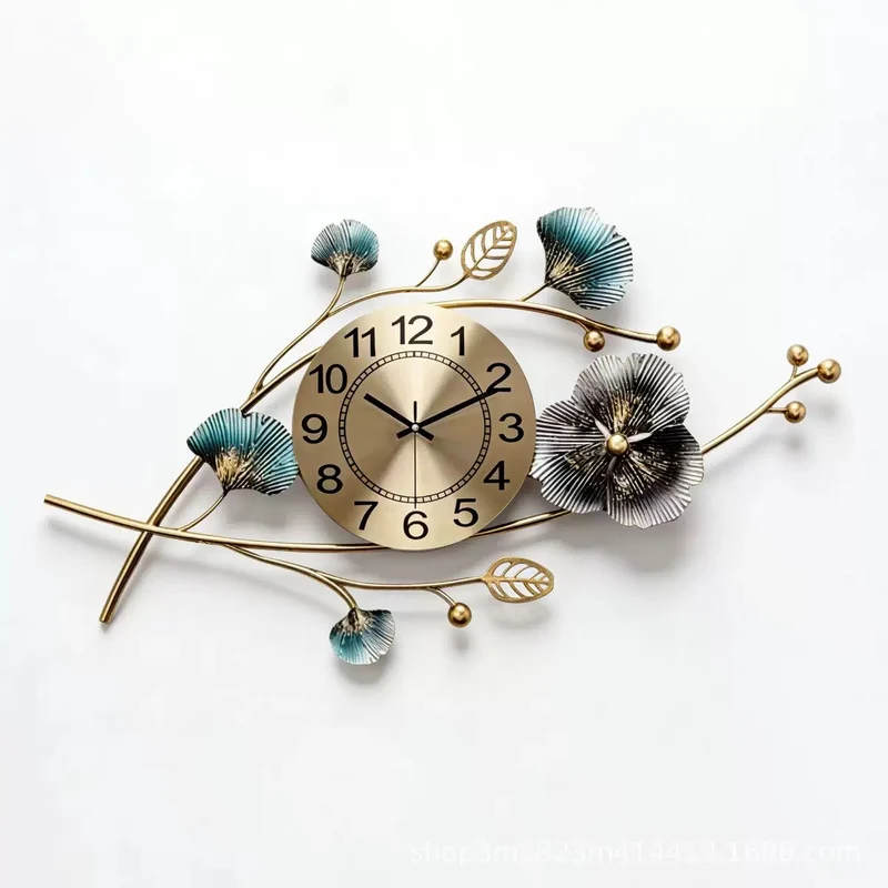 Künstlerische florale Wanduhr Skulptur Karnz