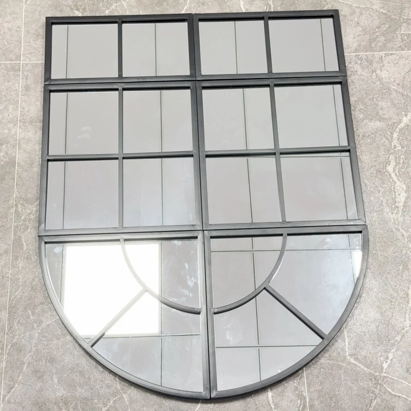 Bogenfenster-Wandspiegel Karnz
