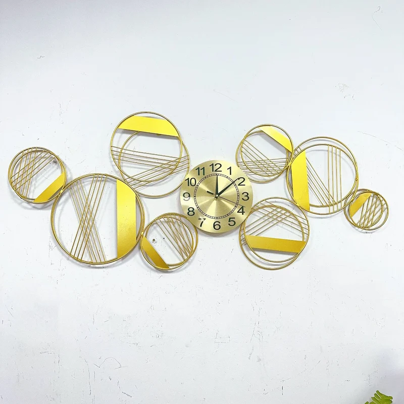 Abstrakte geometrische Wanduhr Kunst Karnz
