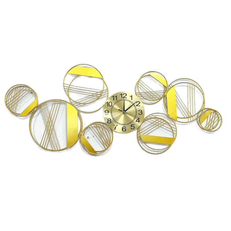 Abstrakte geometrische Wanduhr Kunst Karnz