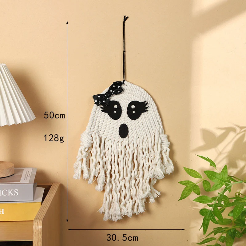 Ornamentale Makramee Wandbehang Karnz