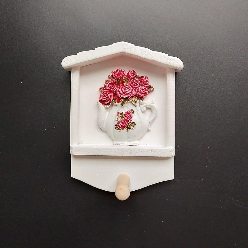 Dekorativer Schlüsselanhänger Wandmontage mit Sonnenblumenmotiv