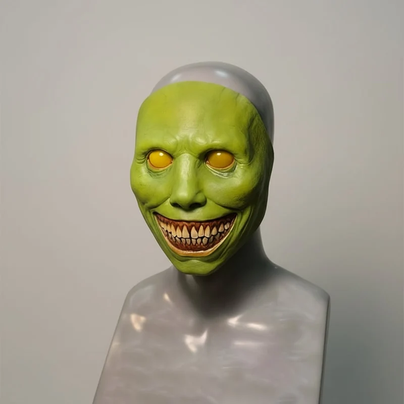 Halloween Latex LED Face Mask, Scary, with a Wide Smile and Elastic Strap