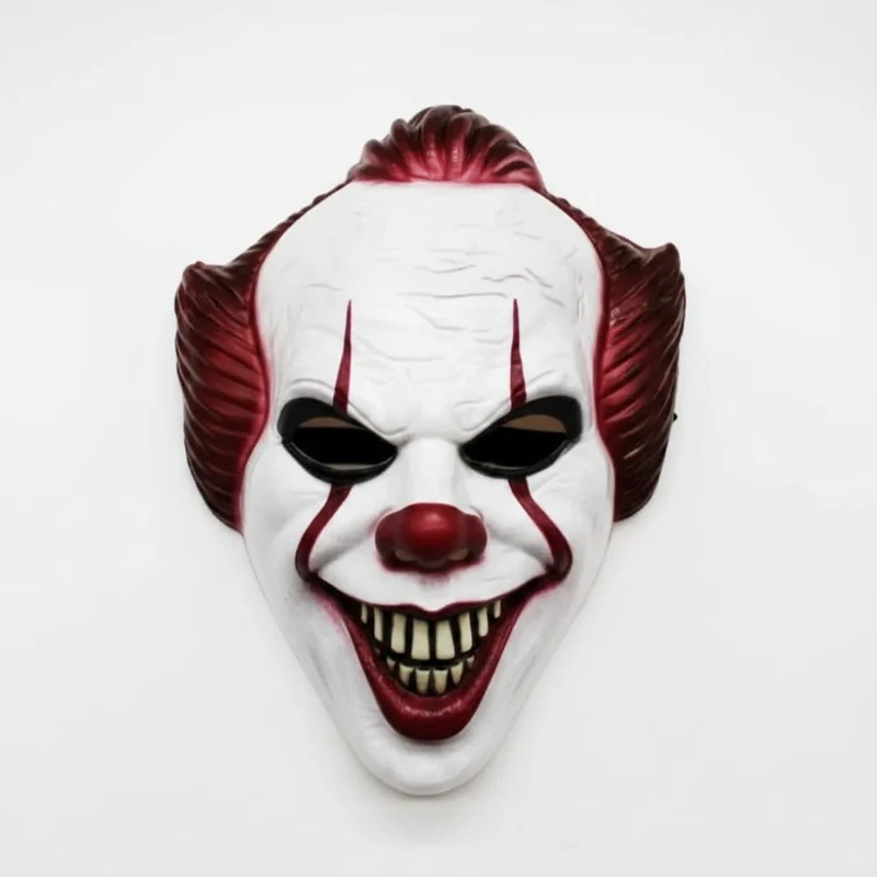 Halloween Clown Mask with Synthetic Hair, Scary for Parties and Cosplay