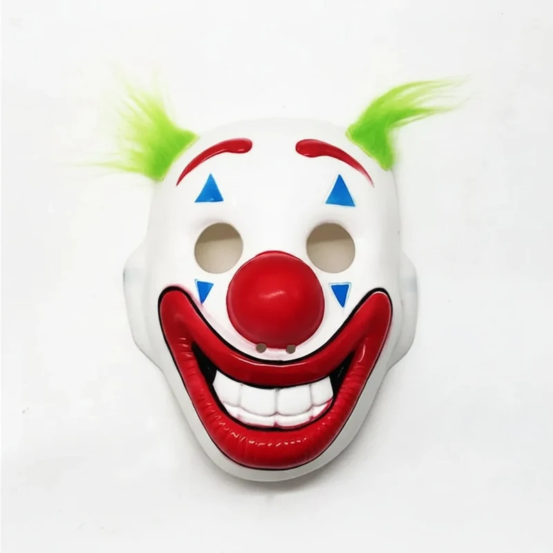 Halloween Clown Mask with Synthetic Hair, Scary for Parties and Cosplay