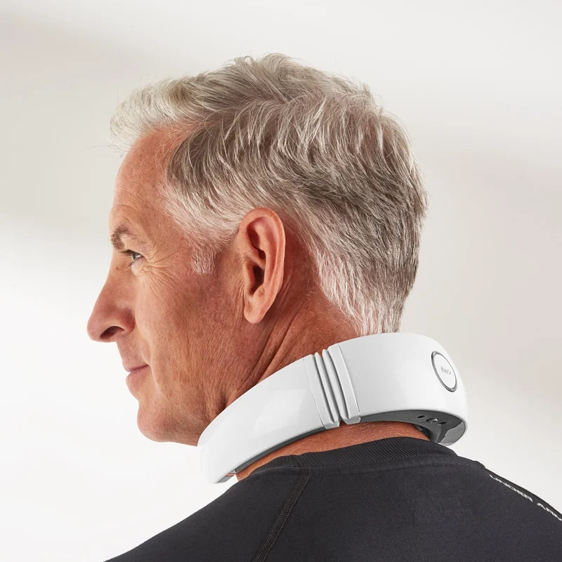 Neck and Shoulder Massager with Wireless Remote Control, Electrical Stimulation, and Heating