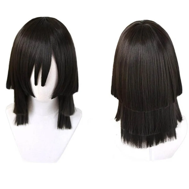 Halloween Women’s Synthetic Cosplay Wig with Bangs for Parties, Anime-Styled Hairstyle