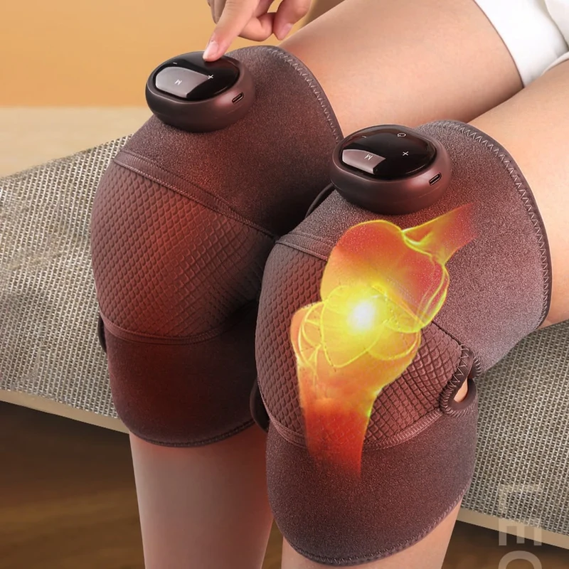 Wireless Knee Massager with Heating and Vibrations, USB-C