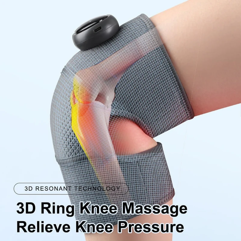 Wireless Knee Massager with Heating and Vibrations, USB-C