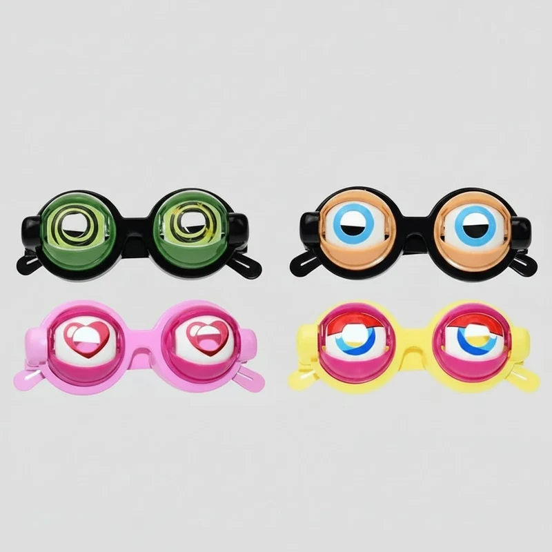 Funny Halloween Party Glasses with Moving Eyes and Hearts