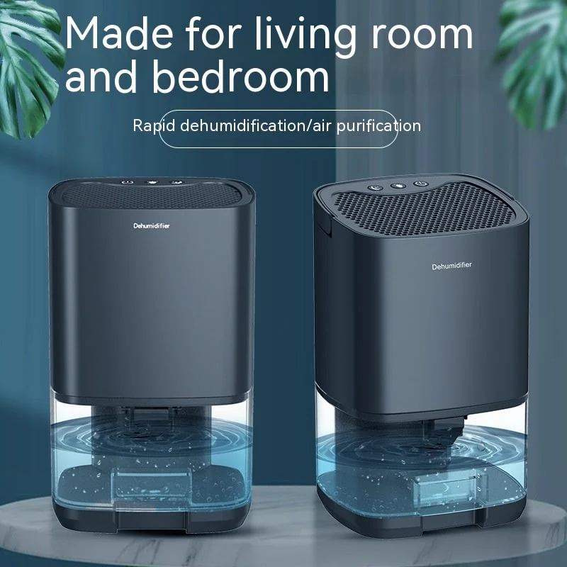 Mini Air Dehumidifier for Home with Water Tank, Compact Compressor Dehumidification
