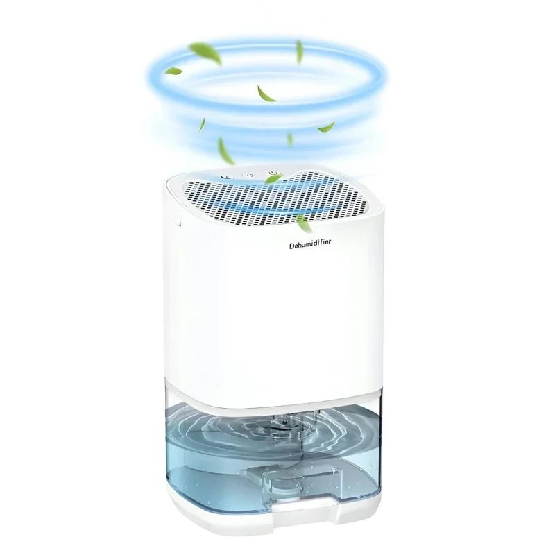 Portable Air Dehumidifier with a Water Tank for Removing Moisture from Walls at Home