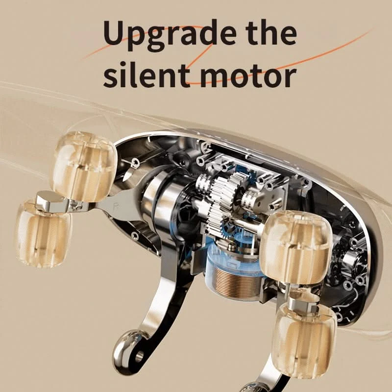 Wireless Neck and Shoulder Massager with Heating Function and Rotating Heads