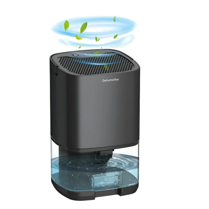 Portable Air Dehumidifier with a Water Tank for Removing Moisture from Walls at Home
