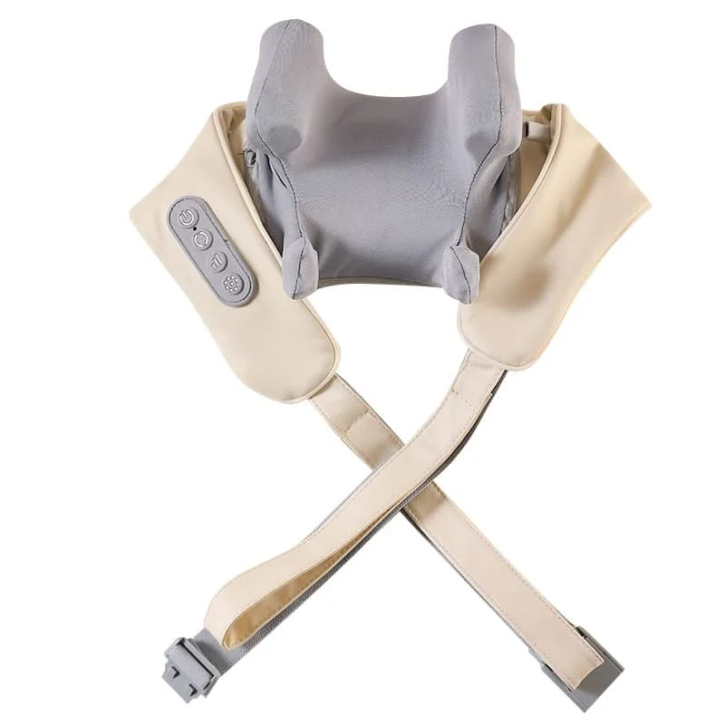 Wireless Neck and Shoulder Massager with Heating Function and Rotating Heads