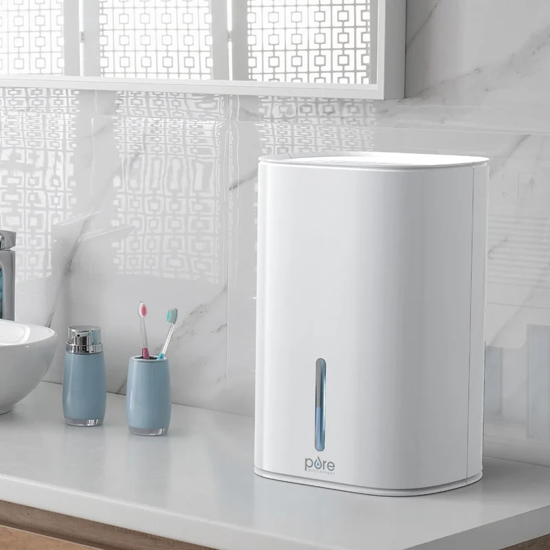Mini Compact Air Dehumidifier and Moisture Absorber with Water Tank for Home, Small Size