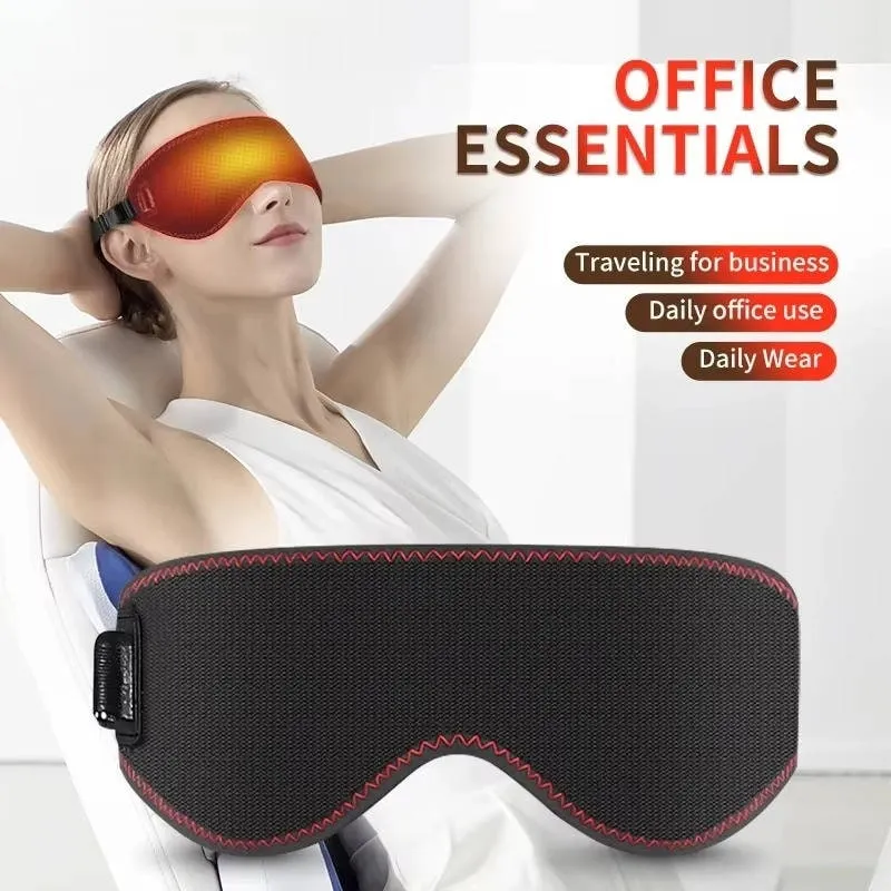 USB-Heated Headband with Massage, Flexible for Sleeping, Adjustable, Men’s Hair