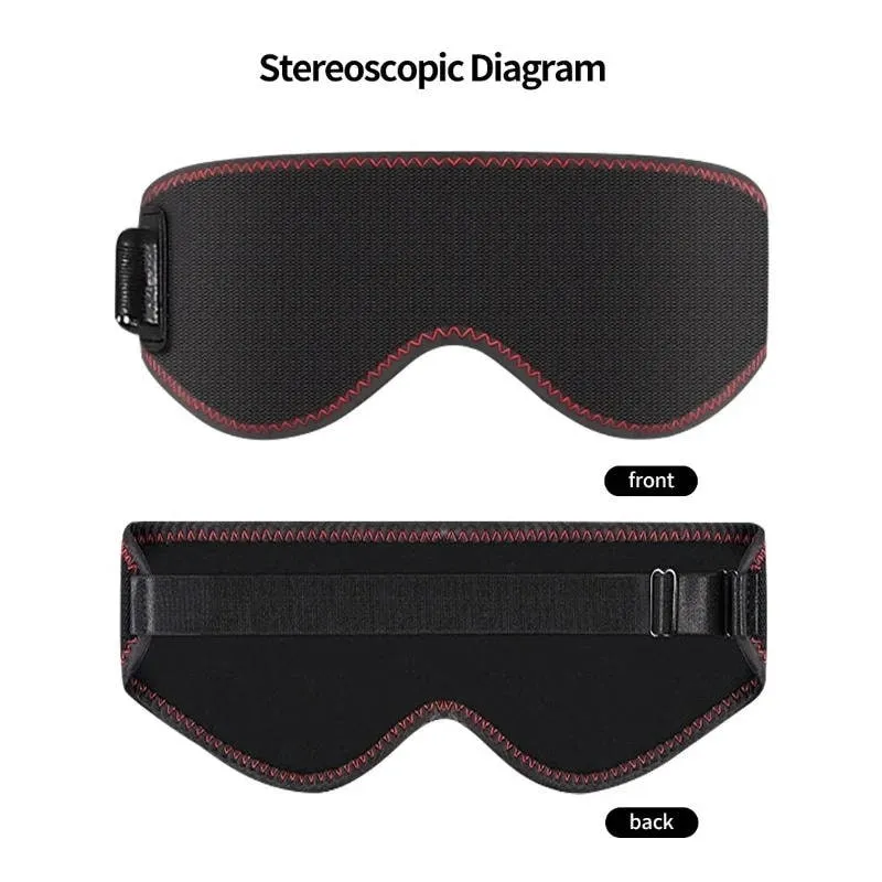 USB-Heated Headband with Massage, Flexible for Sleeping, Adjustable, Men’s Hair