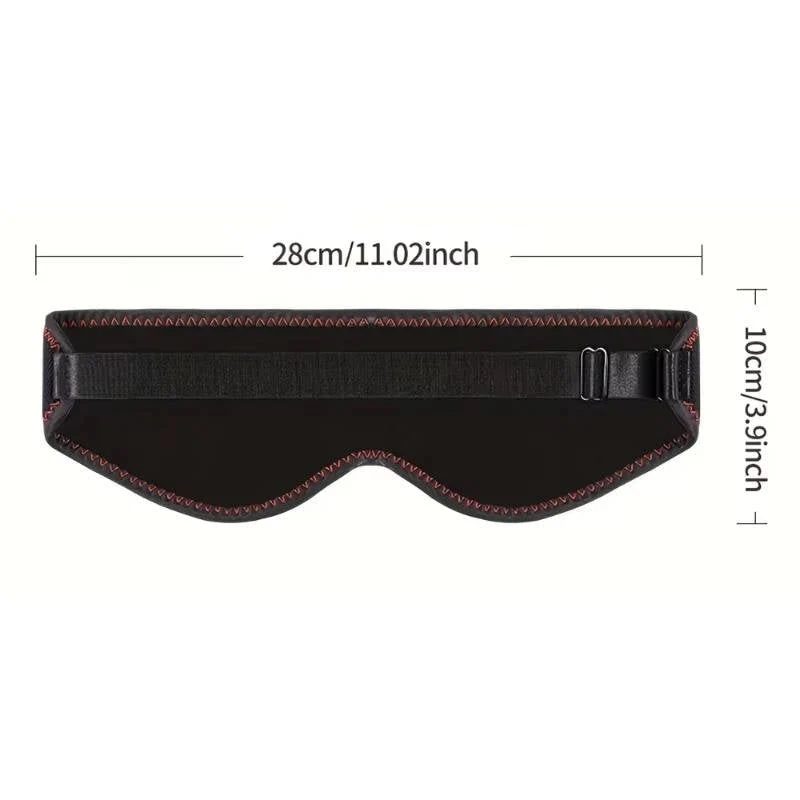 USB-Heated Headband with Massage, Flexible for Sleeping, Adjustable, Men’s Hair
