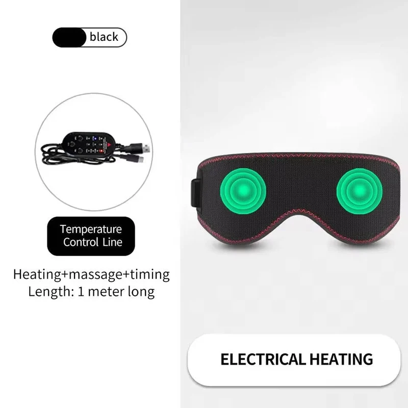 USB-Heated Headband with Massage, Flexible for Sleeping, Adjustable, Men’s Hair