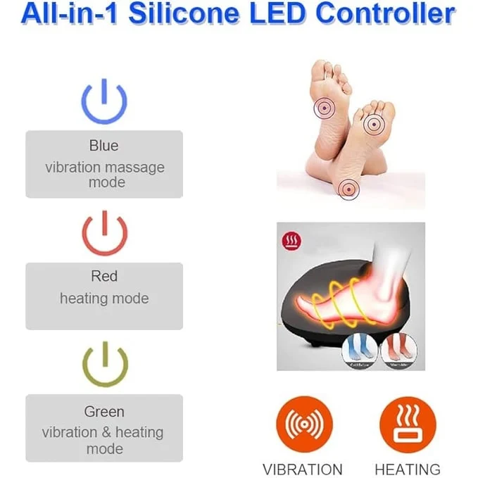 Electric Foot Warmer with USB Vibration Massage and 3 Modes