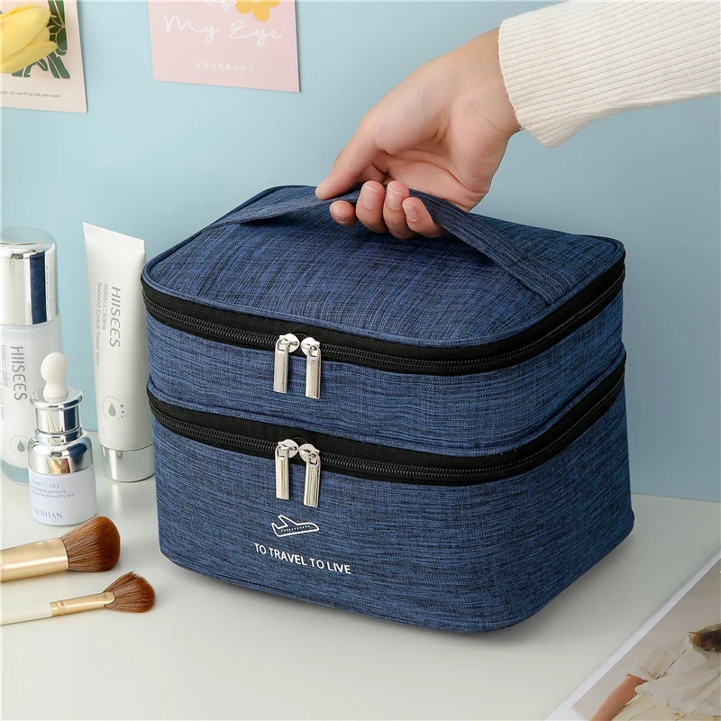 Dual-Layer Reise kosmetischeOrganizer Karnz