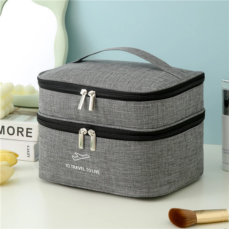 Dual-Layer Reise kosmetischeOrganizer Karnz