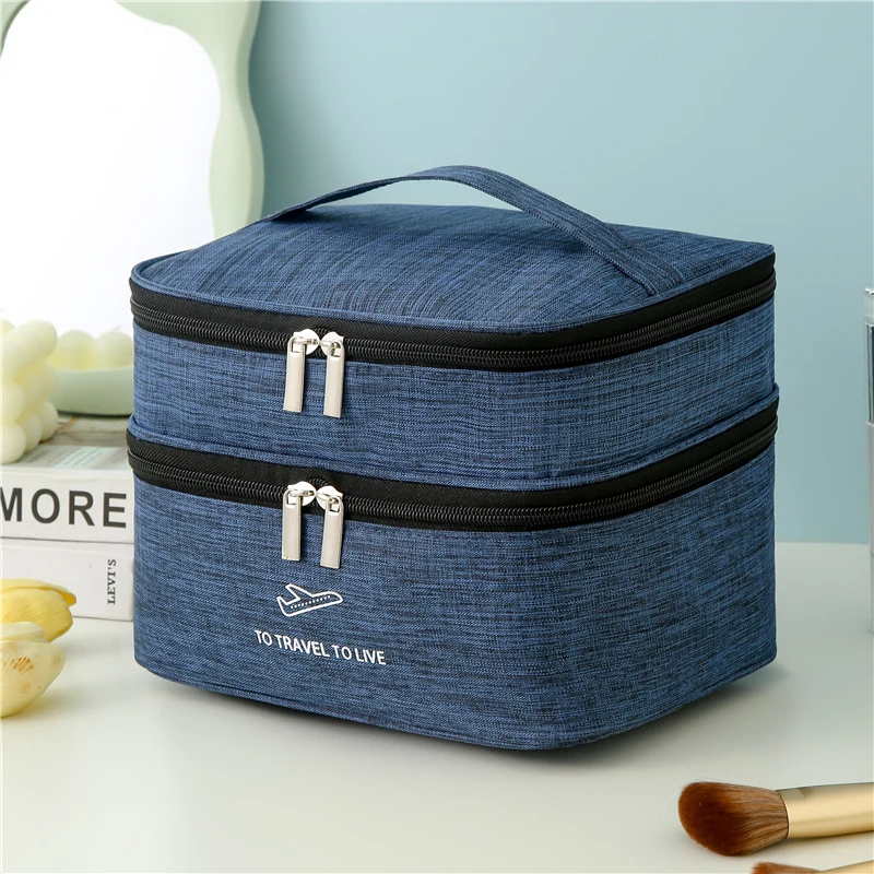 Dual-Layer Reise kosmetischeOrganizer Karnz
