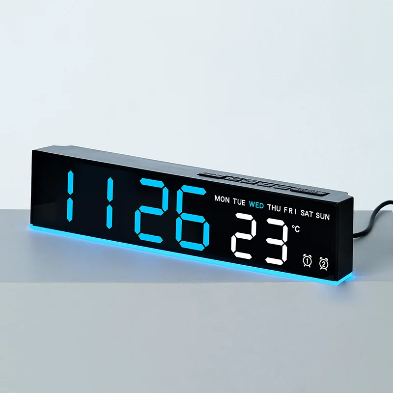 Digitaler Wecker mit großem LED-Display und Temperaturanzeige Karnz