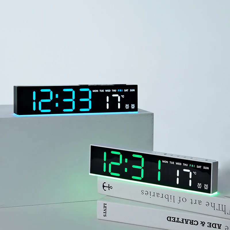 Digitaler Wecker mit großem LED-Display und Temperaturanzeige Karnz
