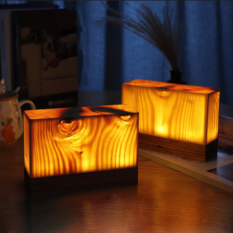 Kabellose LED-Tischlampe mit Akku und Touch-Bedienung – Warmes Holzdesign für gemütliches Ambiente | Karnz