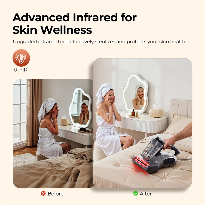 J300 Pro Smart Dual-Cup Mattress Vacuum Cleaner