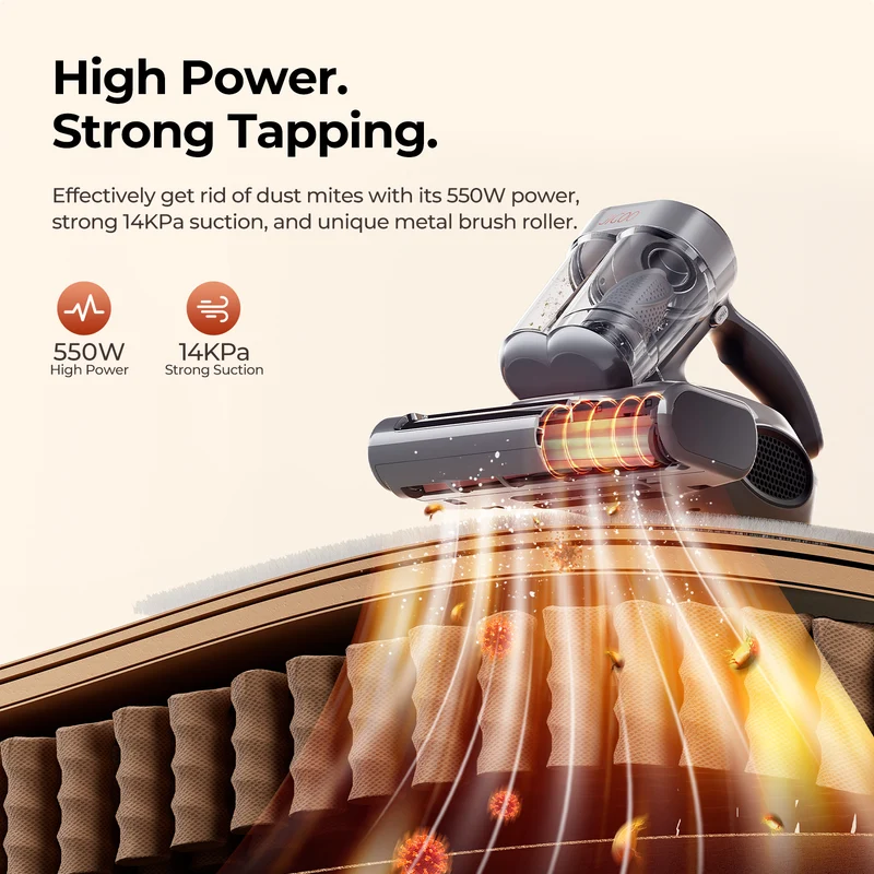 J300 Pro Smart Dual-Cup Mattress Vacuum Cleaner