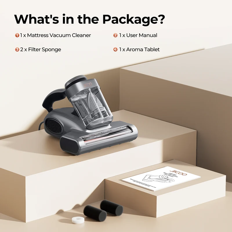 J300 Pro Smart Dual-Cup Mattress Vacuum Cleaner