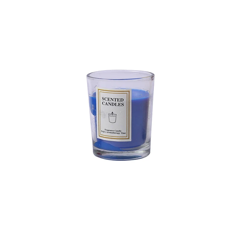 Duftende Glasbehälter Aromatherapiekerze mit frosted Halter und Baumwolldocht