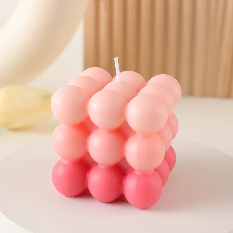 Ombre Bubble-Cluster Würfel Duftende Soja Kerze Dekoratives Zentrum
