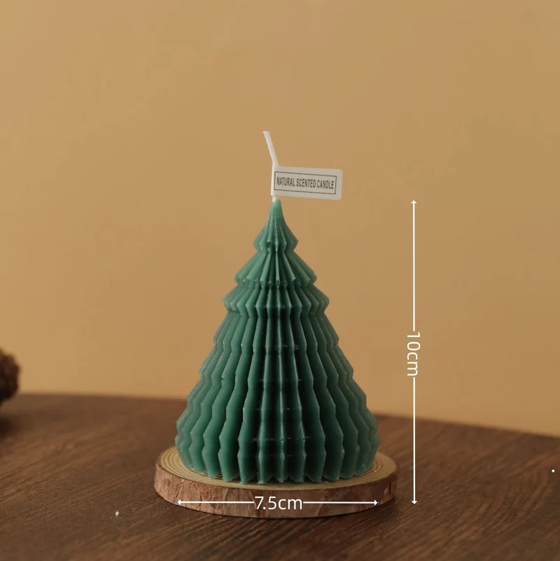 Schichtige Bubble Weihnachtsbaum Skulptur Kerze mit Stern Spitze