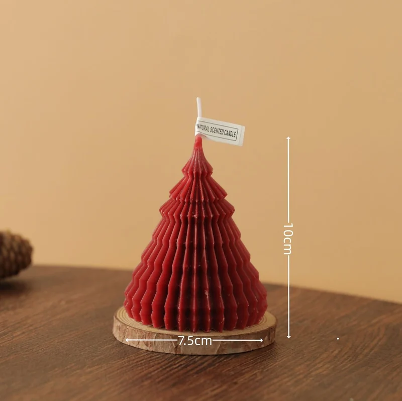 Schichtige Bubble Weihnachtsbaum Skulptur Kerze mit Stern Spitze