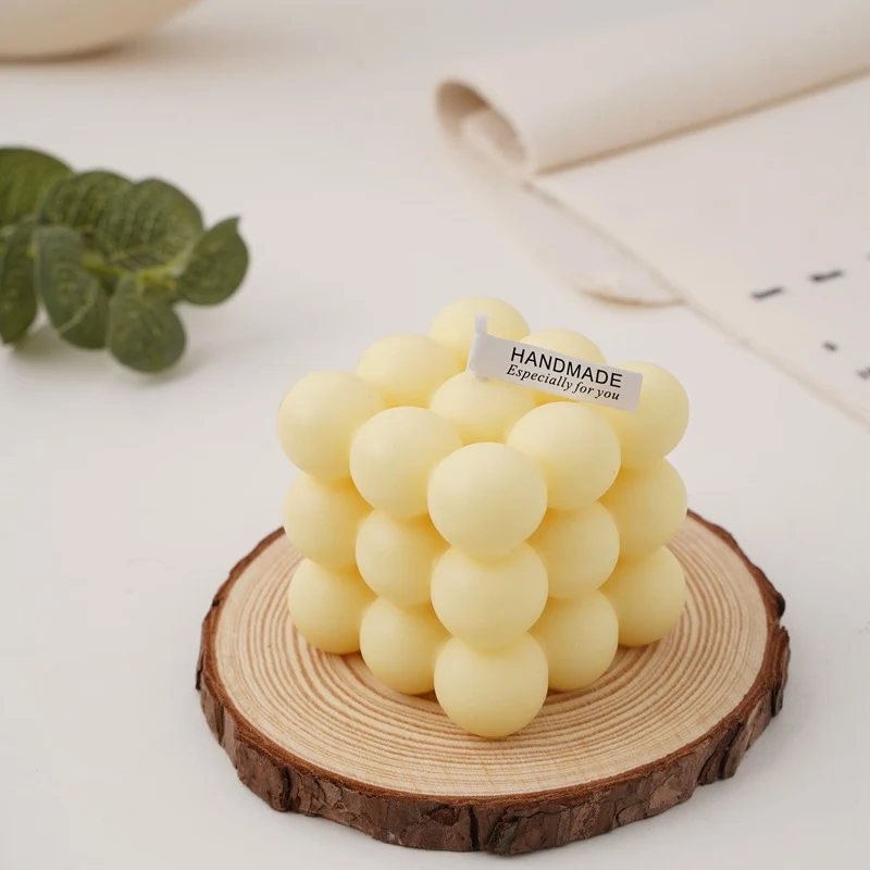 Handgefertigte Kugel-Cluster Würfeln Sojawachs Kerzenmittelpunkt