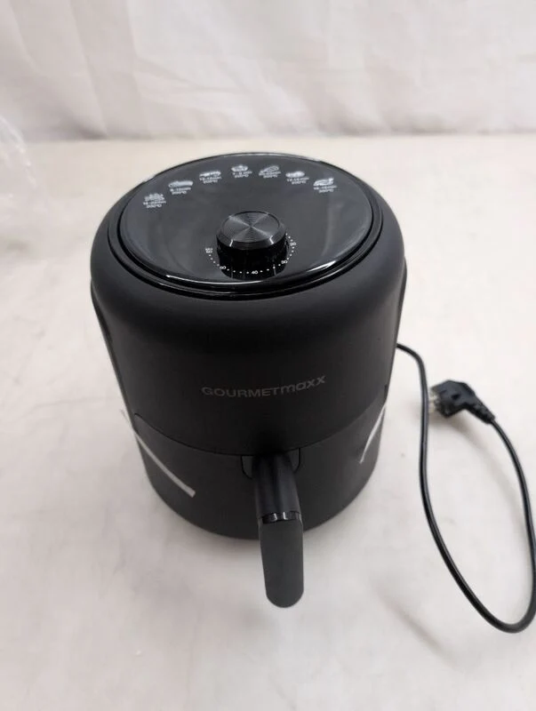 B-Ware GourmetMaxx Heißluft-Fritteuse 2,3l Fritteuse 1000W schwarz Airfryer Frittieren