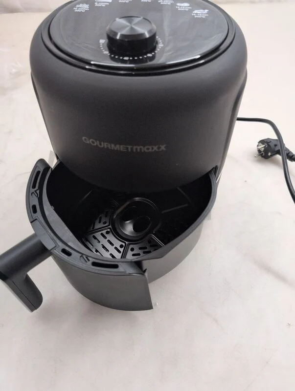 B-Ware GourmetMaxx Heißluft-Fritteuse 2,3l Fritteuse 1000W schwarz Airfryer Frittieren