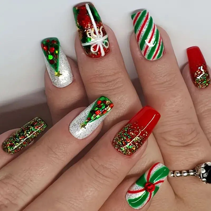 Festliches Feiertags-Nagelkunst-Set Karnz