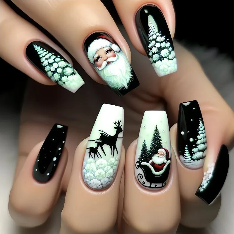 Festliches Feiertags-Nagelkunst-Set Karnz