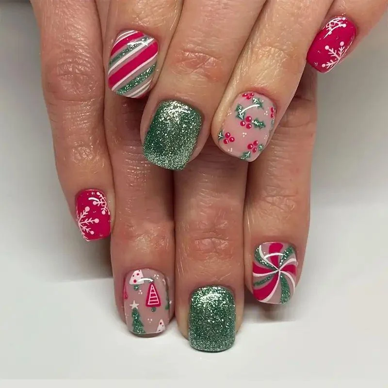 Festliches Feiertags-Nagelkunst-Set Karnz