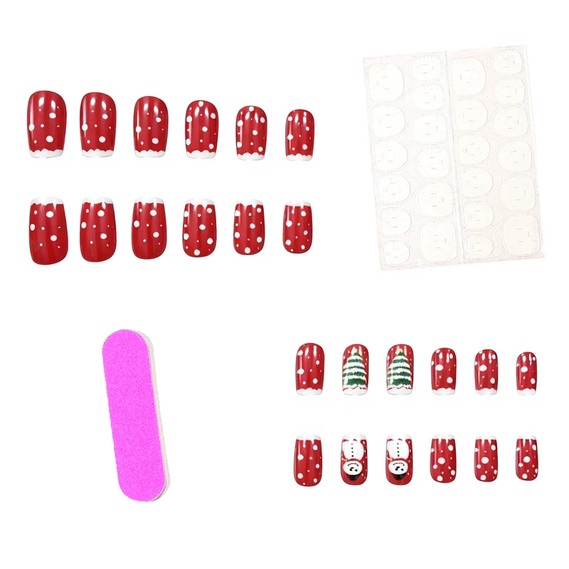 Festliche Weihnachts-Themen Acryl-Nagelkunst Karnz