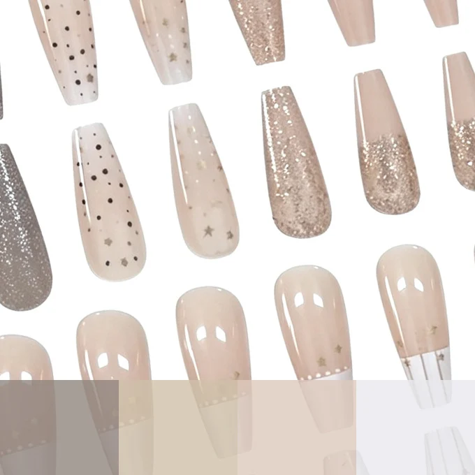 Elegante Sternen-Nagelkunst Karnz