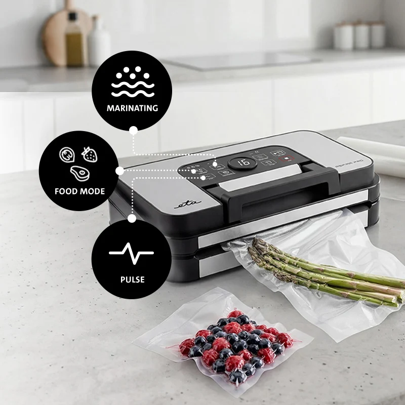 Vakuumpumpe ETA Aspira Pro 9762 90000 schwarz/rostfreier stahl